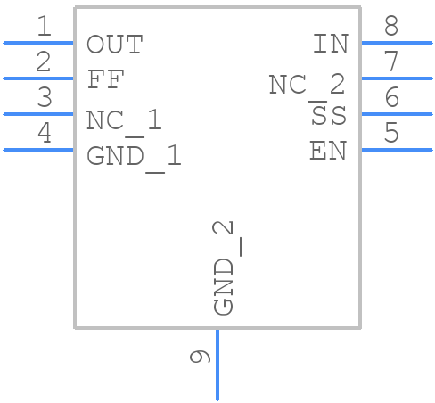 NCP731ADN330R2G - onsemi - PCB symbol