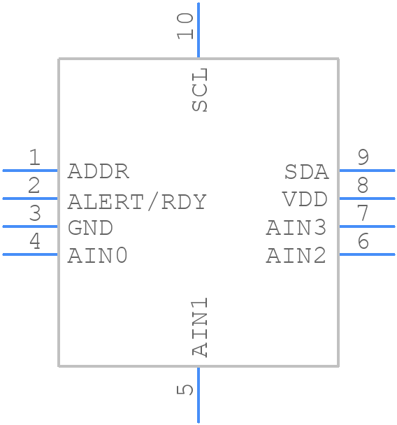 ADS1115QNKSRQ1 - Texas Instruments - PCB symbol