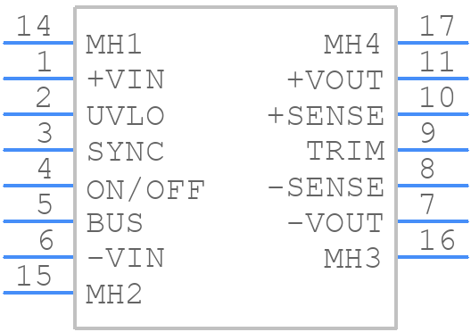 RDF15072S24 - XP POWER - PCB symbol