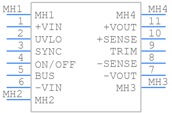 RDF15072S12 - XP POWER - PCB symbol