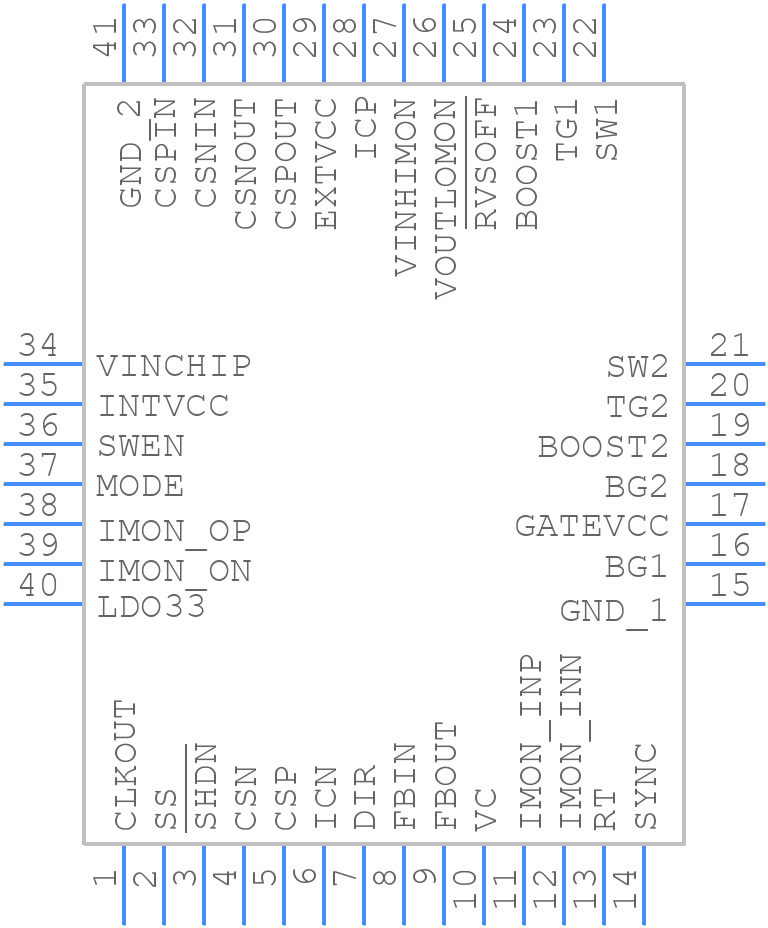 LT8708HUHG-1#PBF - Analog Devices - PCB symbol