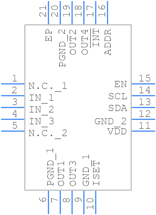 MAX20087BATPA/VY+ - Analog Devices - PCB symbol