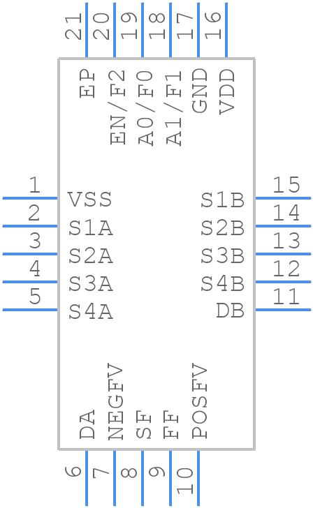 ADG5249FBCPZ-RL7 - Analog Devices - PCB symbol