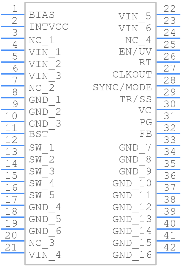 LT8646SIV#TRPBF - Analog Devices - PCB symbol