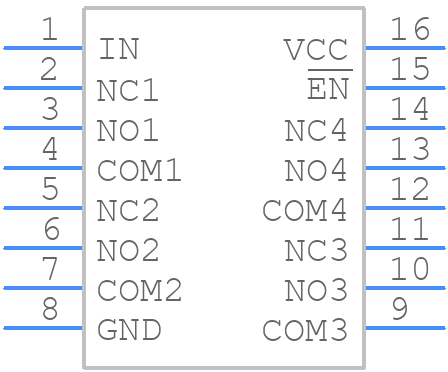 PI5A100WEX - Diodes Incorporated - PCB symbol