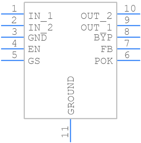 MAX38903BATB+ - Analog Devices - PCB symbol