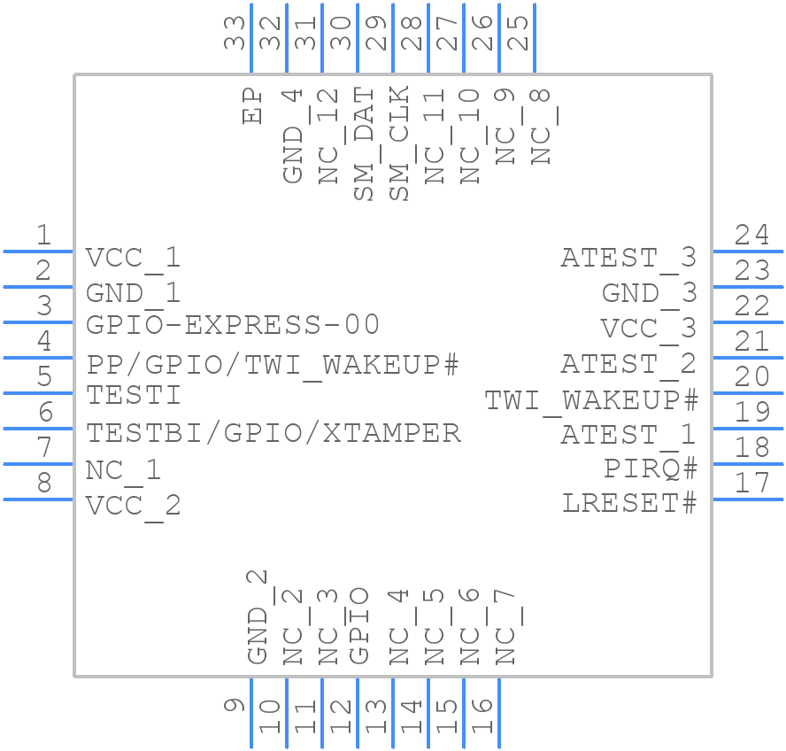 AT97SC3205T-H3M4C00B - Microchip - PCB symbol