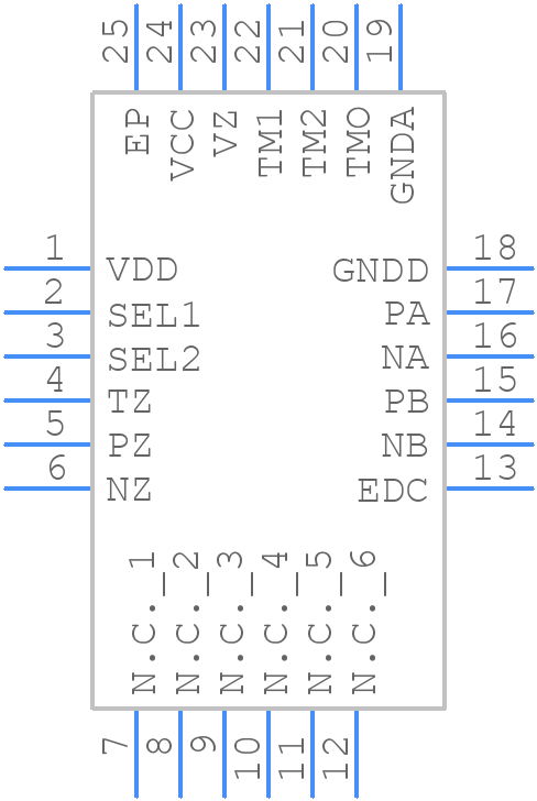 IC-PR4307 - ic-haus - PCB symbol