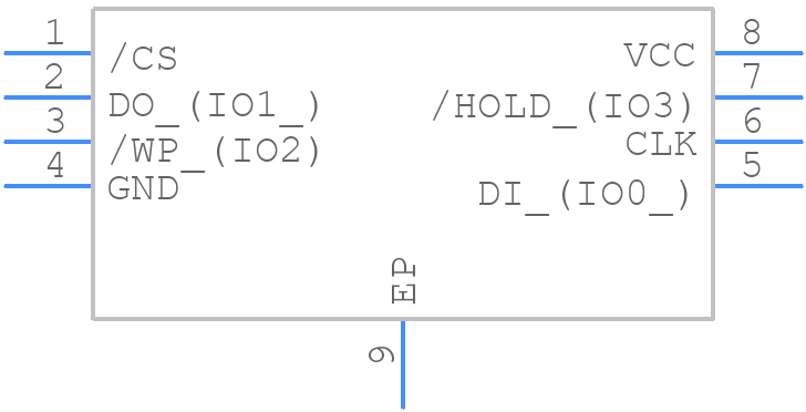 W25N512GVEIG - Winbond - PCB symbol