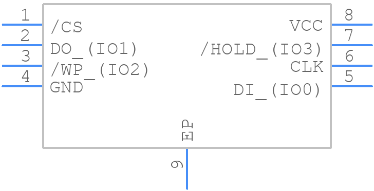 W25N512GWPIT - Winbond - PCB symbol