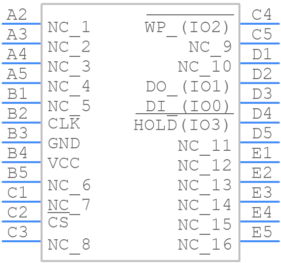 W25N512GVBIG - Winbond - PCB symbol