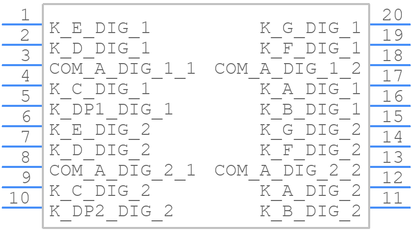 ACDA56-41SURKWA-F01 - Kingbright - PCB symbol