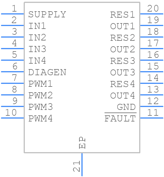 TPS92624QPWPRQ1 - ALTIUM - PCB symbol