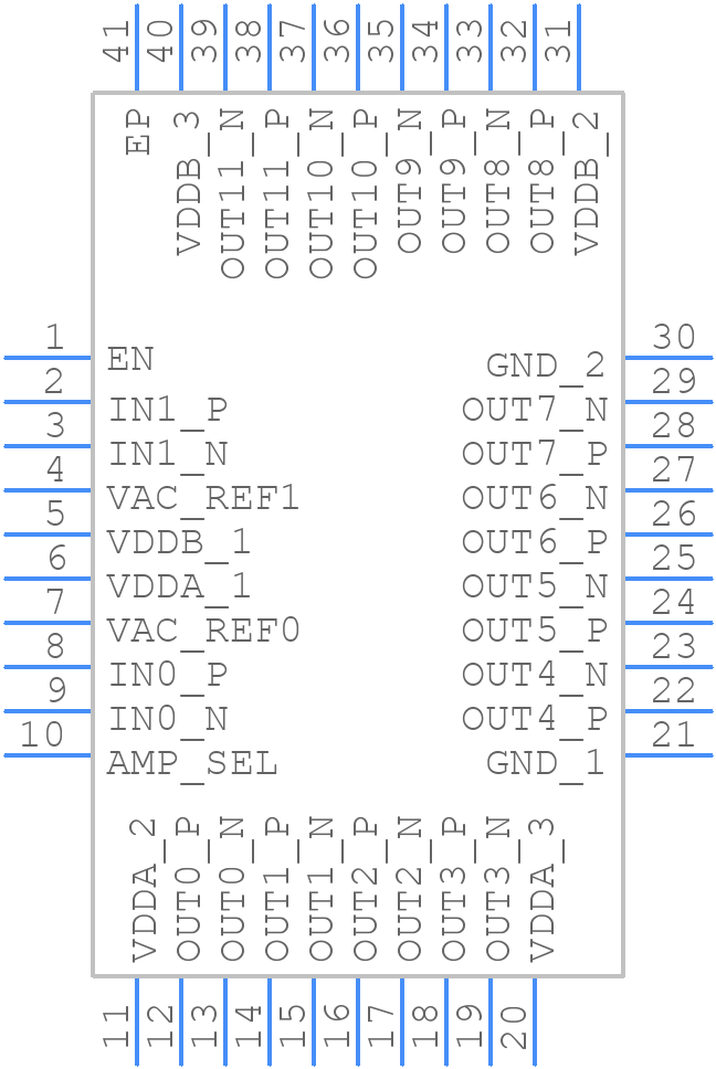 LMK1D2106RHAT - Texas Instruments - PCB symbol