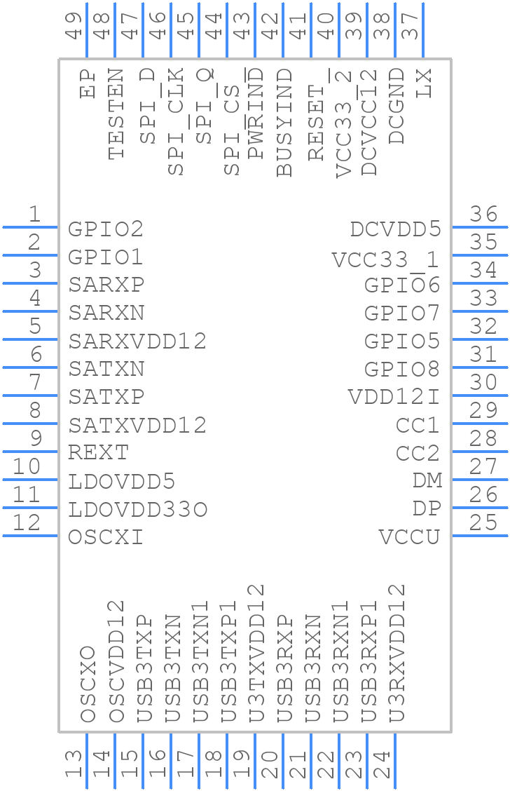 VL716-Q4 - VIA - PCB symbol