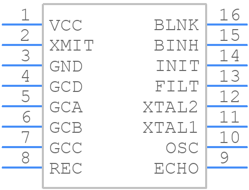 TL851CNE4 - Texas Instruments - PCB symbol