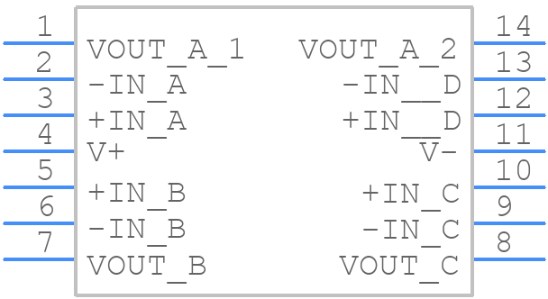 ISL28408FBZ - Renesas Electronics - PCB symbol