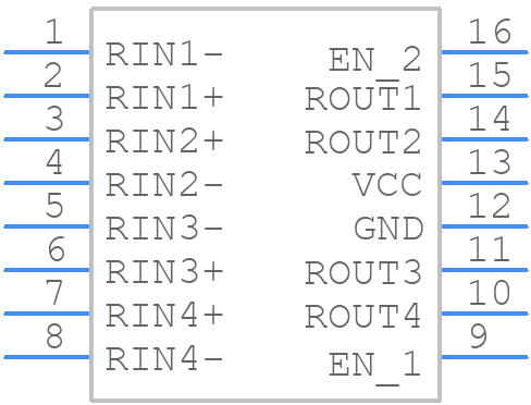 DS90LV048ATMTC-893297820 - Texas Instruments - PCB symbol