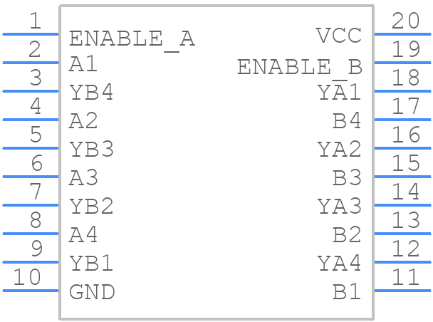 MC74HC244AN - onsemi - PCB symbol