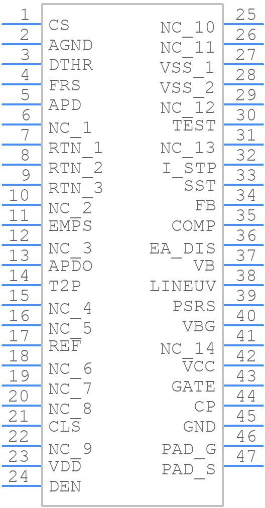 TPS23731RMTR - Texas Instruments - PCB symbol
