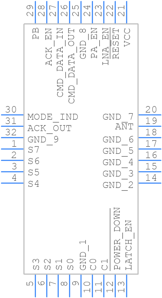 HUM-900-PRC - TE Connectivity - PCB symbol