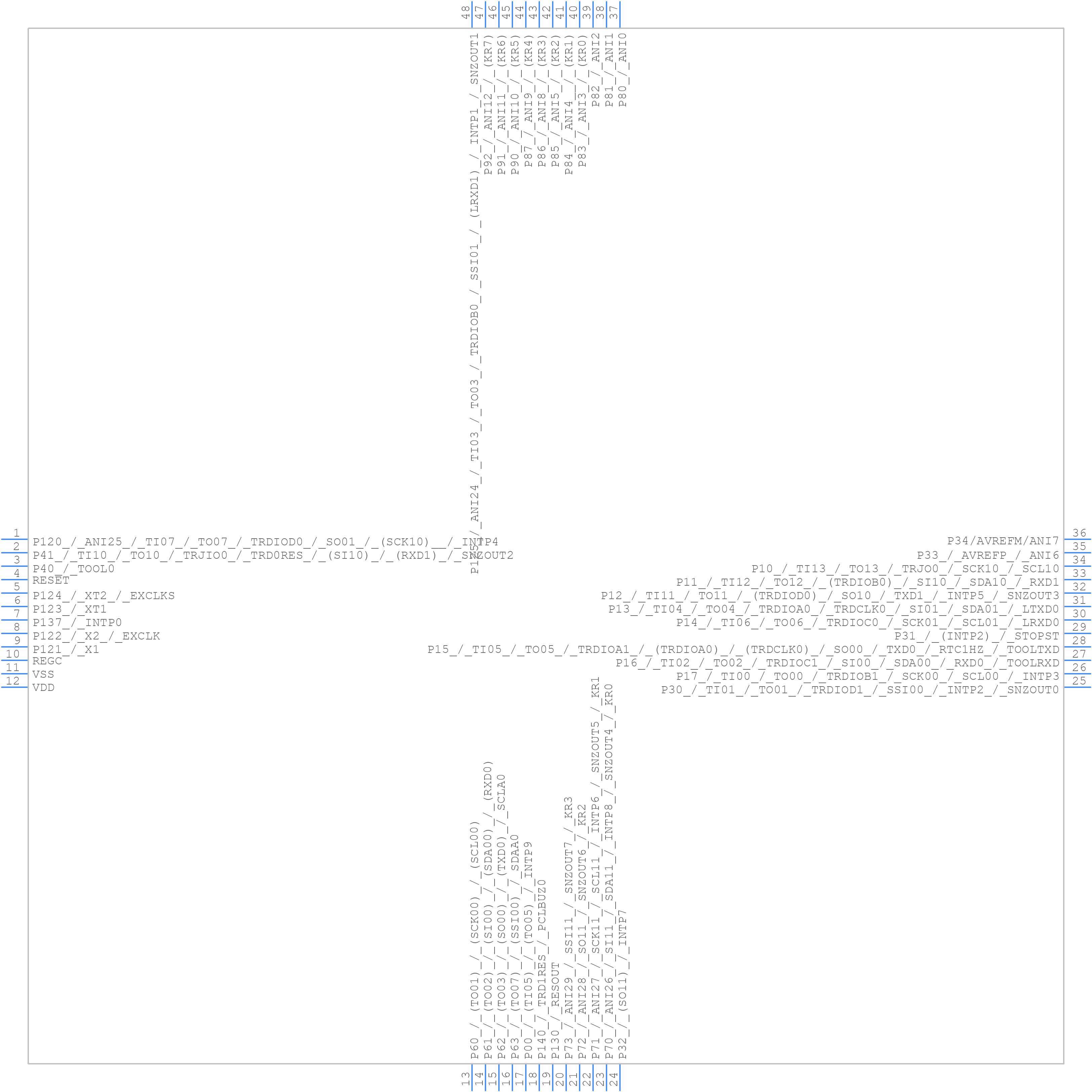 R7F124FGJ4AFB-C#BA0 - Renesas Electronics - PCB symbol