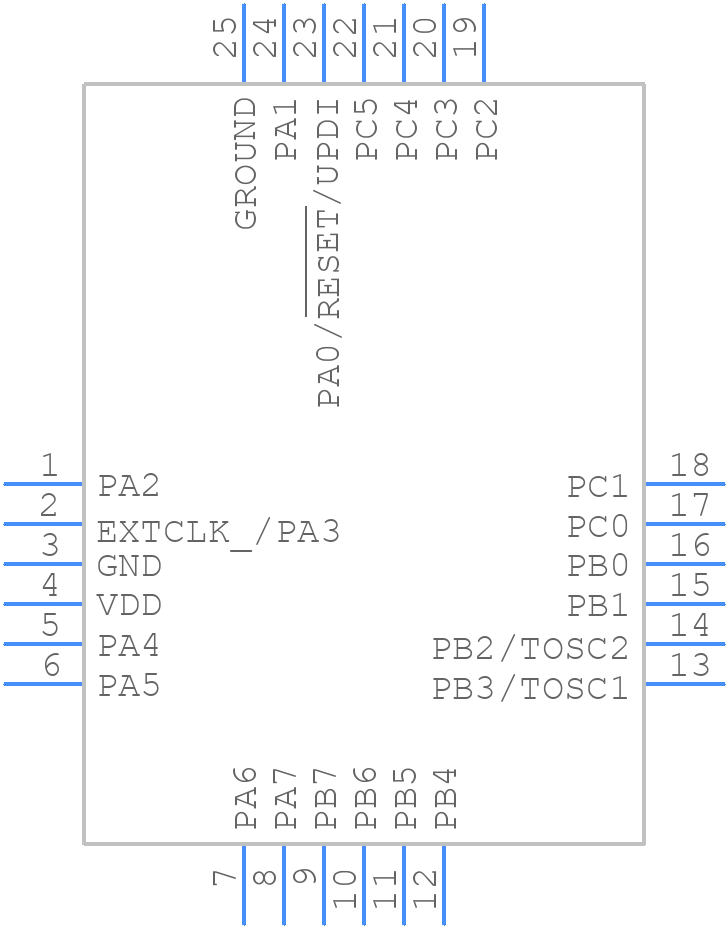 ATTINY3217-MN - Microchip - PCB symbol