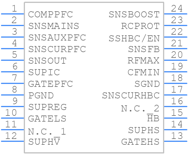 TEA1713T/N1,518 - Nexperia - PCB symbol
