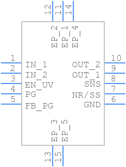 TPS7A9601DSCR - Texas Instruments - PCB symbol