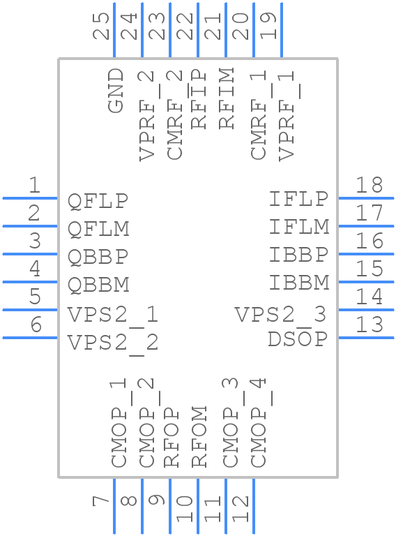 AD8341ACPZ-REEL7 - Analog Devices - PCB symbol
