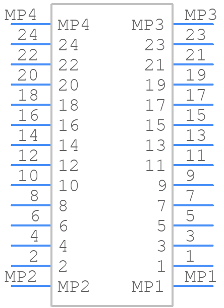 TF38-24S-0.5SV(830) - Hirose - PCB symbol