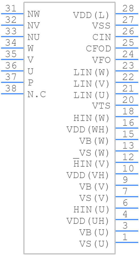 NFAM2512L7B - onsemi - PCB symbol