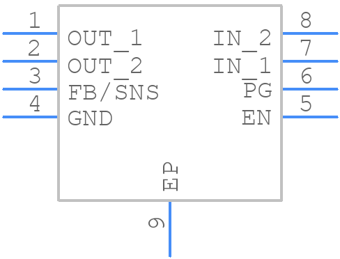 NCV59801CML330TCG - onsemi - PCB symbol