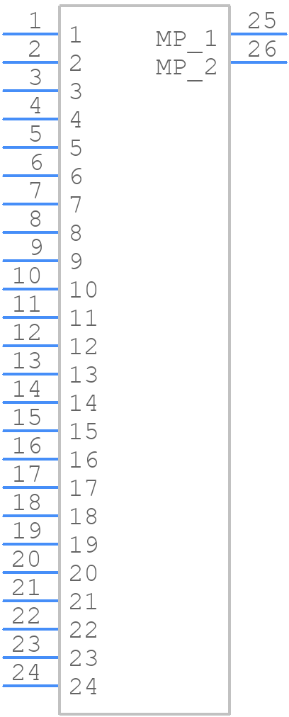 PCA-6-LA-24-HL-3 - Adam Tech - PCB symbol