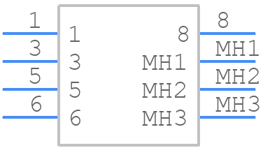 MDJ-005-FS - Adam Tech - PCB symbol