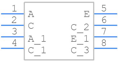 ILD223T - Vishay - PCB symbol