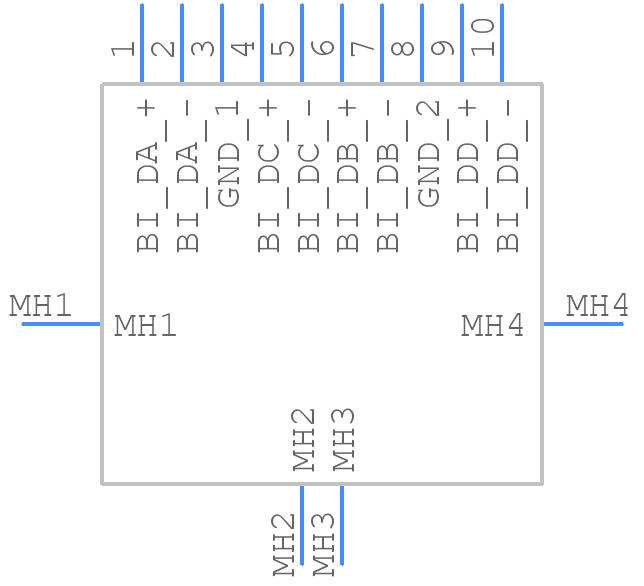 ND9-AS14-00 - Amphenol - PCB symbol
