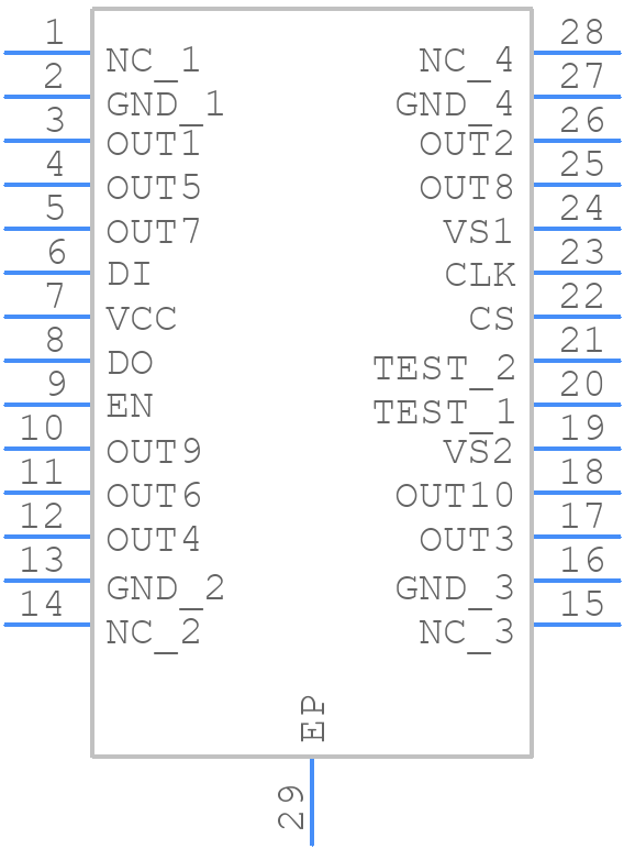 MPQ6527GF-AEC1-Z - Monolithic Power Systems (MPS) - PCB symbol