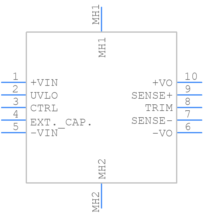 RQB-50Y24 - Bel Power Solutions - PCB symbol