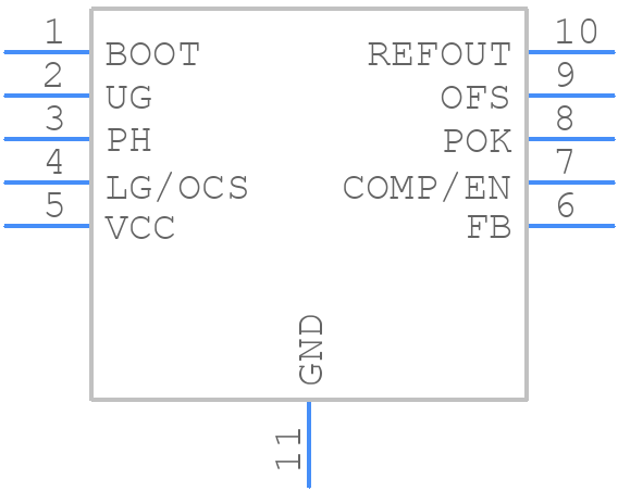 UP1540P - UPIMICRO - PCB symbol