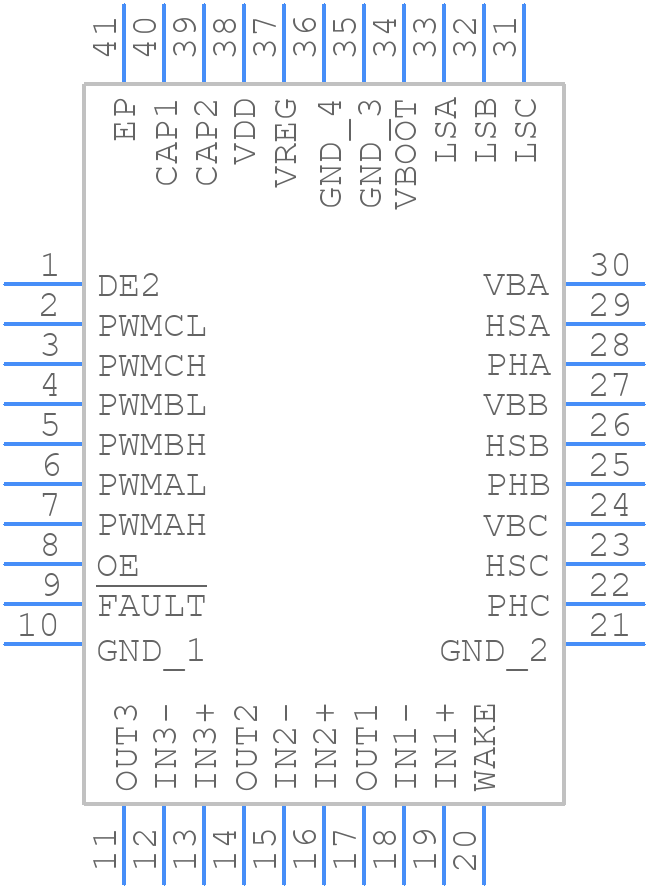 MCP8022-3315H/NHXVAO - Microchip - PCB symbol