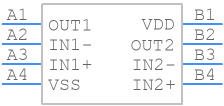 MAX40018ANA+T - Analog Devices - PCB symbol
