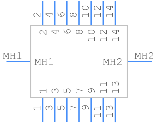 T1M-07-GF-DV - SAMTEC - PCB symbol