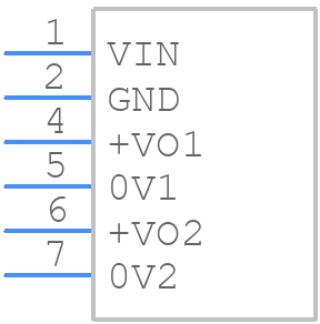 D050505NS-1WR3 - Mornsun Power - PCB symbol