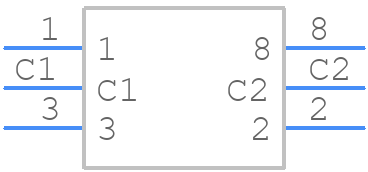 CD08RM0SB - LITTELFUSE - PCB symbol
