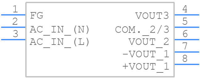 TML 20512 - Traco Power - PCB symbol