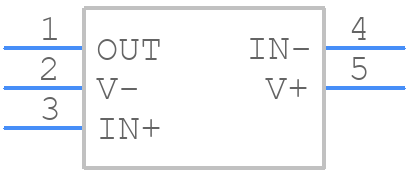 TLV9001QDBVRQ1 - Texas Instruments - PCB symbol