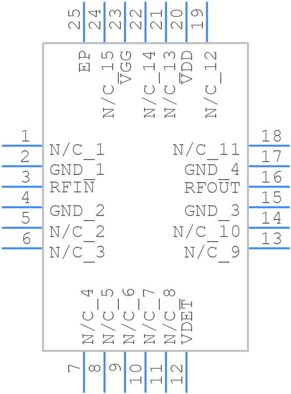 MAAP-011319-TR1000 - MACOM - PCB symbol