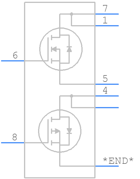 DMC2041UFDB - Diodes Incorporated - PCB symbol