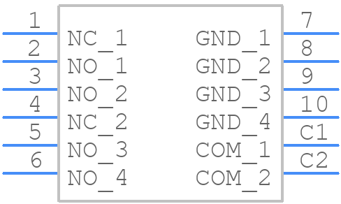 MS2301L4.5 - CIT Relay & Switch - PCB symbol